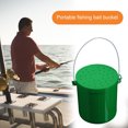 thumbnail image 4 of Visland Live Bait Bucket with Portable Handle Breathable Anti-drop Cover Fishing Earthworm Storage Box Small Live Red Worm Container Fishing Accessories, 4 of 7
