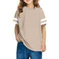 thumbnail image 1 of RXIRUCGD 2025 Vêtements d'Été pour Enfants, T-shirt à Rayures pour Garçons et Filles, Mode Mignon, Col Rond, Manches Courtes, 1 of 7