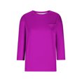 thumbnail image 4 of FAIWAD Womens 3/4 Sleeve Tunic Tops Solid Color Round Neck Shirt Soft Lightweight Loose Top with Chest Pockets, 4 of 5