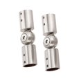 thumbnail image 2 of jifeng 2 Pcs Connecteur de Tringle Salle de Douche Porte en Verre Réglable 19mm Brossé, 2 of 9