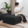 thumbnail image 4 of The Magic Home Convertible Modular L-Shaped Corduroy Sectional Sofa, Black, 4 of 10