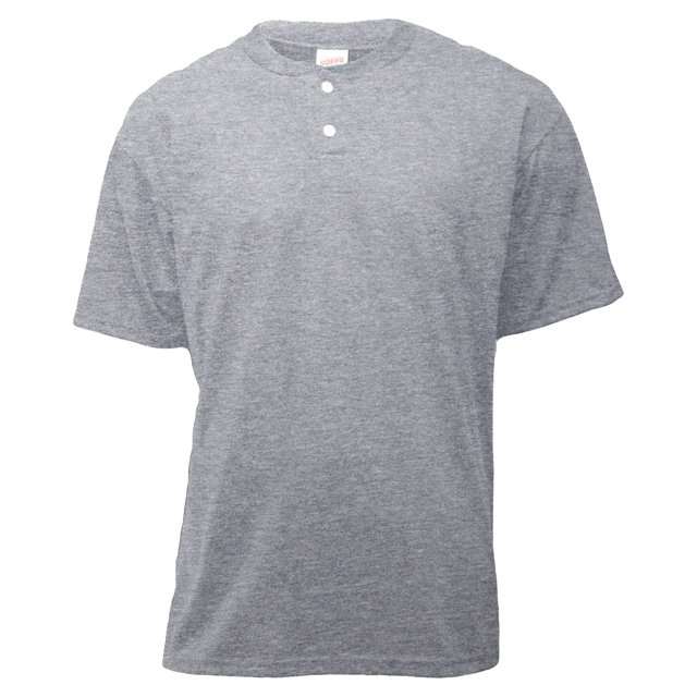 Soffe Men's Short Sleeve Henley Placket T-Shirt - M206