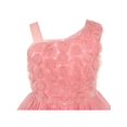 thumbnail image 4 of Robe Fille une Épaule Rose Fleur Danse Bal 8 Ans, 4 of 6