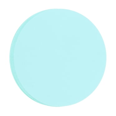 Unique Bargains 60 PCS Light Blue Circle Cutouts Paper 6 Inch Round Cutouts for DIY Crafts Classroom Bulletin Board Decoration