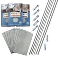 thumbnail image 1 of PALISADE 25.6 in. x 14.8 in. Tile Shower and Tub Surround Kit in Frost Nickel, 1 of 1