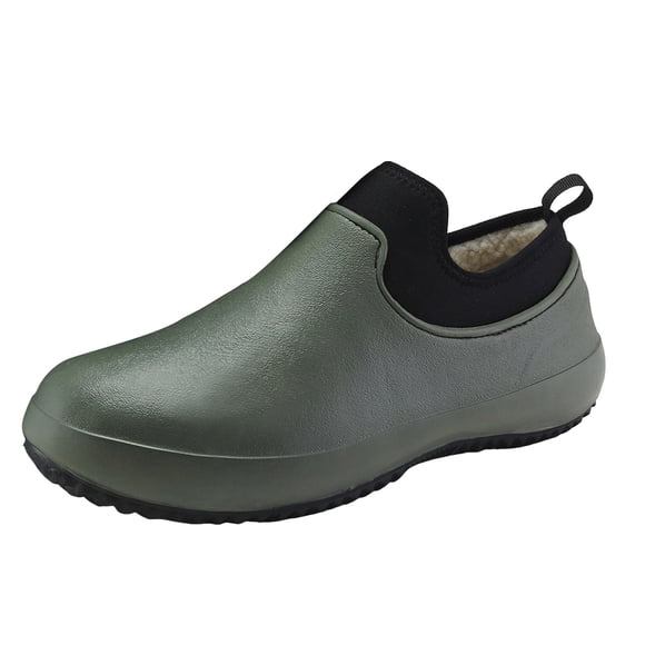 Winter Rain Boots for Women Men With Fleece Lined Waterproof Warm Rubber Non Slip Work Garden Ankle Booties Rainboots