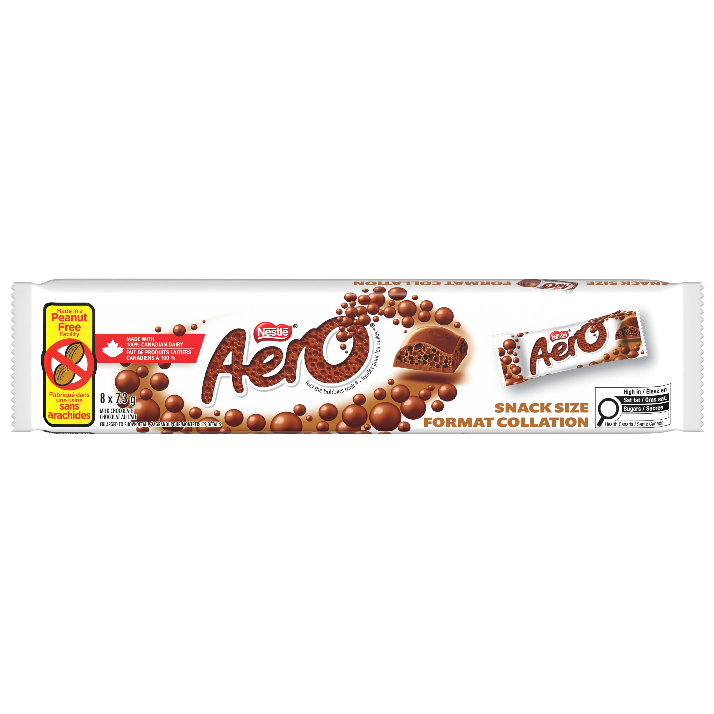 AERO Snack Size, Milk Chocolate, Individually Wrapped, Made In A Peanut-free Facility