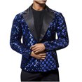 thumbnail image 2 of DecSea Men's Blazer Premium Stretch Classic Fit Sport Coat Suit Jacket, 2 of 6