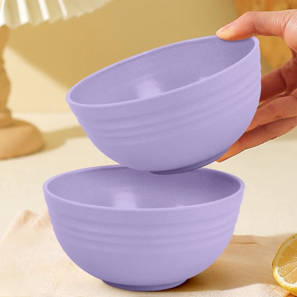 Jubipavy Plastic Bowls- Microwave- Dishwasher Safe Cereal Bowl Large 12x6cm X 1pcs