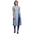 thumbnail image 1 of Bimba Kurti d'Été Sans Manches Imprimé Tunique Droite Robes pour Femmes, 1 of 6