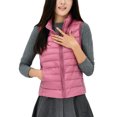 thumbnail image 2 of Innerwin Doudounes Manches Longues Gilet Matelassé Col Montant Chaud Rose TP, 2 of 3