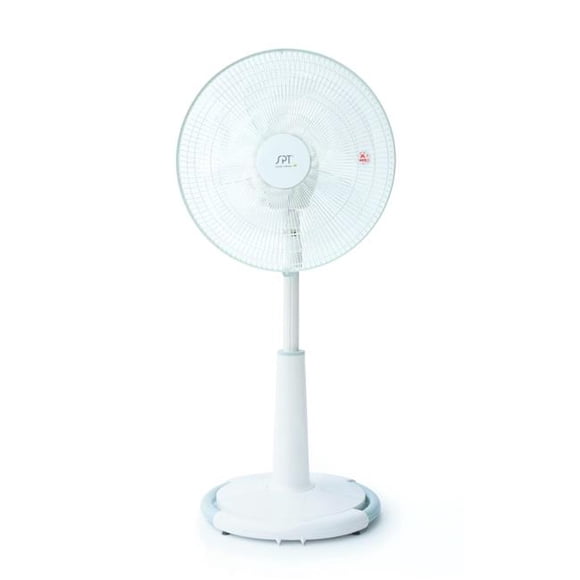 Sunpentown SF-16S88 16 in. Horizontal 8 Oscillating Standing Fan, White