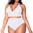 thumbnail image 1 of LSLJS Women's Plus Size High Waisted Swimwear Swimsuit, 1 of 9