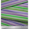 thumbnail image 3 of Soimoi Silk Fabric Horizontal Stripe Print Fabric by The Yard 42 Inch Wide, 3 of 5