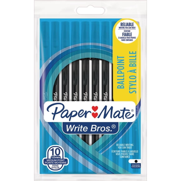 Paper Mate Write Bros. Medium Point 1.0mm, Black Ballpoint Pens