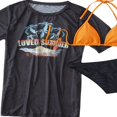 thumbnail image 2 of Maillot de Bain 3 Pièces pour Femmes avec Licol Triangle et Cover Up, 2 of 4