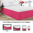 thumbnail image 2 of SGI Bedding 21 Inch Wrap Around Bed Skirt | Microfiber Bed Skirt | Fade Resistant, Wrinkle Free, Anti-static, Decorative, Extra Storage Space, Clutter-Free | Twin, Hot Pink, 2 of 6