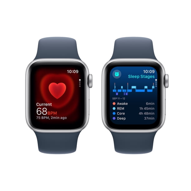 Apple Watch SE2 40mm GPS - Silver Aluminum Case with Denim Sport