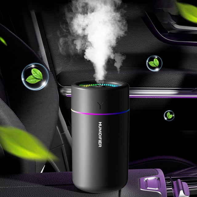Dvkptbk Humidifier Small Portable Mini Car Humidifier USB Plug In Silent Hydration 280ml Bedroom Hydration Spray