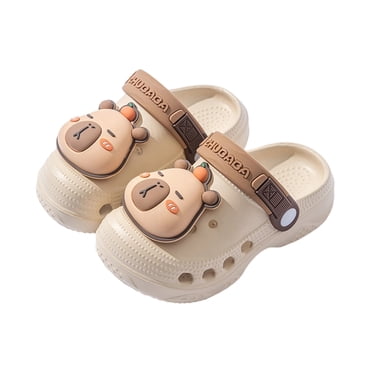Ediodpoh Toddler Cute Garden Clogs Boys Girls Slip on Shoes Summer Lightweight Outdoor Slides Sandals Children Beach Pool Shoes Girls' Sandals Coffee_001 8.5