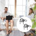 thumbnail image 2 of Hammock Chair Mounting Bracket Silver 2Set 3.5x3.5x1.2In, 2 of 6
