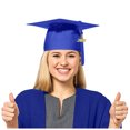 thumbnail image 2 of GDREDA Sun Hat Men Graduation Hat School Unisex Student Graduation Cap For Adult，Blue, 2 of 4
