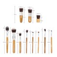thumbnail image 3 of FcBaudy Makeup Brushes, Makeup Kit 11PC Portable makeup brush set, brush, eye shadow brush set makeup brushes, 3 of 9