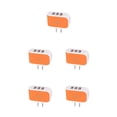 thumbnail image 2 of crativent Wall Charger 3 Port Universal Lightweight Compact USB Power Adapter Phone Charging Cell Cameras MP3 Gift Mobile Orange 5Set, 2 of 6