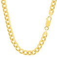 thumbnail image 1 of Collier Chaîne Creuse en Or Jaune 10k, 5.3mm, 24 Pouces, 1 of 1