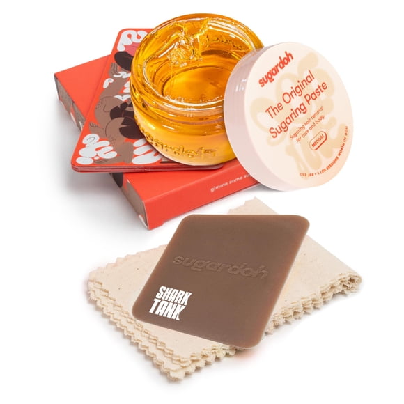 Sugardoh Sugar Waxing Kit for Women As Seen On Shark Tank (Mini Kit Medium) Face, Arms, & Legs, Sugar Wax Hair Removal- Sugaring Tiktok Vir
