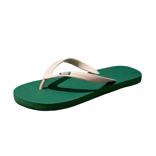 Men's Outdoor Slippers, Beach Flip Flops for Men Non Slip, Comfortable Summer Sandals with Arch Support, Lightweight Casual Slides for Indoor Home, Travel, Pool Walking, Wide Width Available