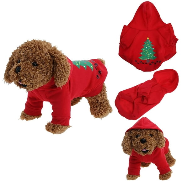 Christmas Decor Pet dog tattoo teddy bear pajamas christmas clothes sunglasses Ornaments