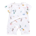 thumbnail image 1 of Akiihool Short Sleeve Bodysuit Baby Custom Baby Bodysuit Design Your Own Body suit - Personalized Text Image - Baby Boy & Girl Newborn Romper (Light Blue,0-6 Months), 1 of 4