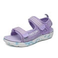 thumbnail image 5 of Liyamei Children's Fashion Solid Color Open Toe Breathable Comfortable Sandals Purple 5.5-6 Years, 5 of 5