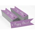 thumbnail image 2 of Inkdotpot Pack Of 100 Happy Diwali Favor Paper Tags Craft Real Silver Foil Hang Tags, 2 of 6