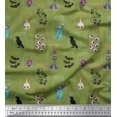 thumbnail image 1 of Soimoi Poly Georgette Fabric Ghost,Skull & Witch Halloween Decor Fabric Printed Yard 52 Inch Wide, 1 of 3