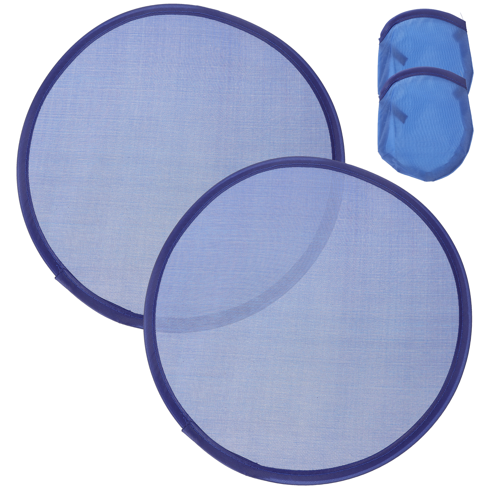 2pcs Foldable Fan Summer Handheld Fan Round Folding Fan Blank Hand Fan Portable Fans