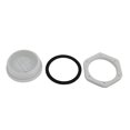 thumbnail image 2 of Unique Bargains 10 Pcs GLW-PG36 Capuchon de Gland Fileté en Nylon Couvercle à Vis Rond Gris avec Laveuse, 2 of 3