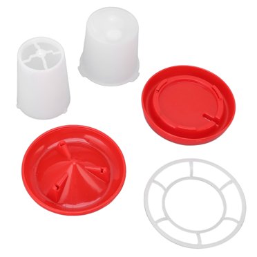 Kit Mangeur de Poulet et Buveur, Set d'Abreuvoirs en Plastique pour Poulet Caille Poule Canard