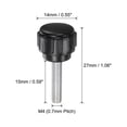 thumbnail image 2 of Unique Bargains 20 Packs M4 x 15mm Male Thread Plastic Knurled Knobs Thumb Screws Clamping Knobs, 2 of 5
