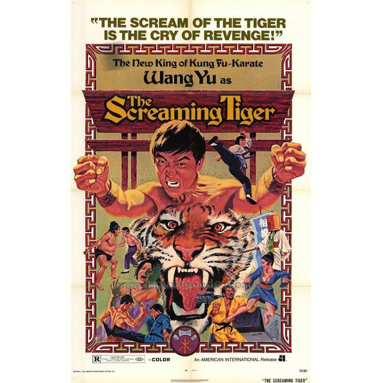Posterazzi MOVIF5427 Screaming Tiger Affiche de Film - 27 x 40 Po.
