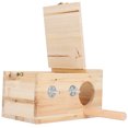 thumbnail image 4 of Bird Breeding Box Wooden Nesting Box House Warm Incubator Cage Pet Supplies, 4 of 9