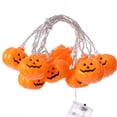 thumbnail image 2 of Agiferg Halloween Witches Hat Pumpkin String Lights, 20 LED Battery Operated Decorative Lights, Waterproof Twinkle Lights for Halloween Thanksgiving Decoration (Orange), 2 of 2