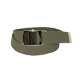 thumbnail image 1 of CTM® Kids' Cotton Adjustable Belt with Brass Military Buckle, 1 of 2