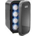 thumbnail image 1 of ICEMAN Portable Mini Fridge w/ 8 355 ml (12oz) Can Capacity, Cools and Heats, Car Plug Included - Black, New, 1 of 9
