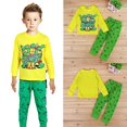 thumbnail image 2 of Pyjama de Nuit pour Garçons Bébé avec Imprimé de Dessin Animé TMNT, Tenue de Sommeil, Costume 2-7 Ans, 2 of 5