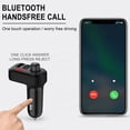 thumbnail image 4 of HOARBOEG USB In-Car Adapter Wireless Bluetooth Kit QC3.1 Fast USB Charger Hands FM Bluetooth Transmitter Clearance Sale Holiday Gifts, 4 of 9