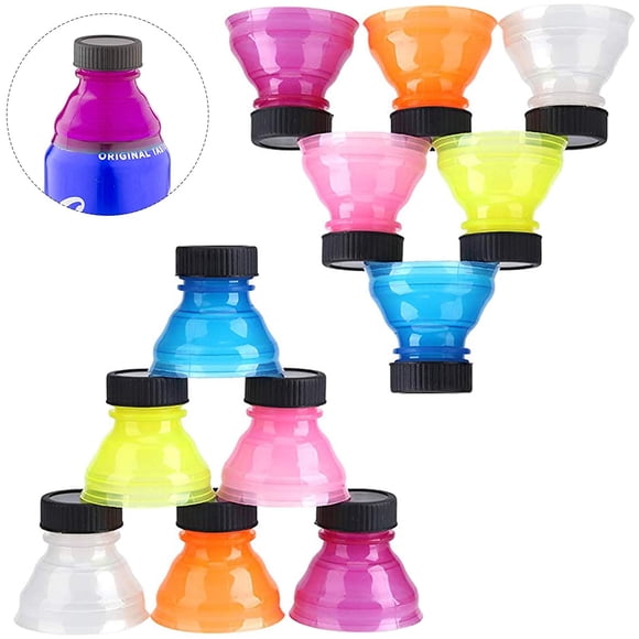 12 Packs Soda Can Lids Covers Spill-proof Bottle Tops for Soda, Beer, Juice, Energy Drinks, BPA-free Reusable Fizz Lids, Picnic Accessories Beach Party Gadgets