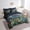 Black Blue, variant on Butterfly 7 Piece Comforter Set Full Bed in a Bag,Watercolor Beetles Sheet Set with Comforter Dreamy Butterflies Bedding Sets,Rustic Animal Bed Set Aesthetic Bugs Pattern Room Decor