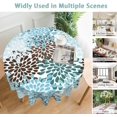 thumbnail image 2 of Blue Gray Dahlia Round Table Cloth 60 Inch,Geometric Flowers Tablecloth Waterproof Stain Wrinkle Resistant Washable Circle Table Cover for Home Kitchen Dining Room Party Outdoor Picnic, 2 of 6